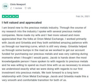 Orion Metal Exchange Review