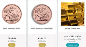 Bullion Vault coins for delivery