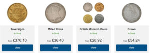 bullion by post collectible coins