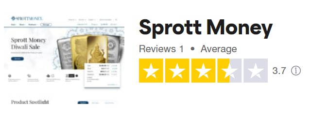 sprott money trustpilot