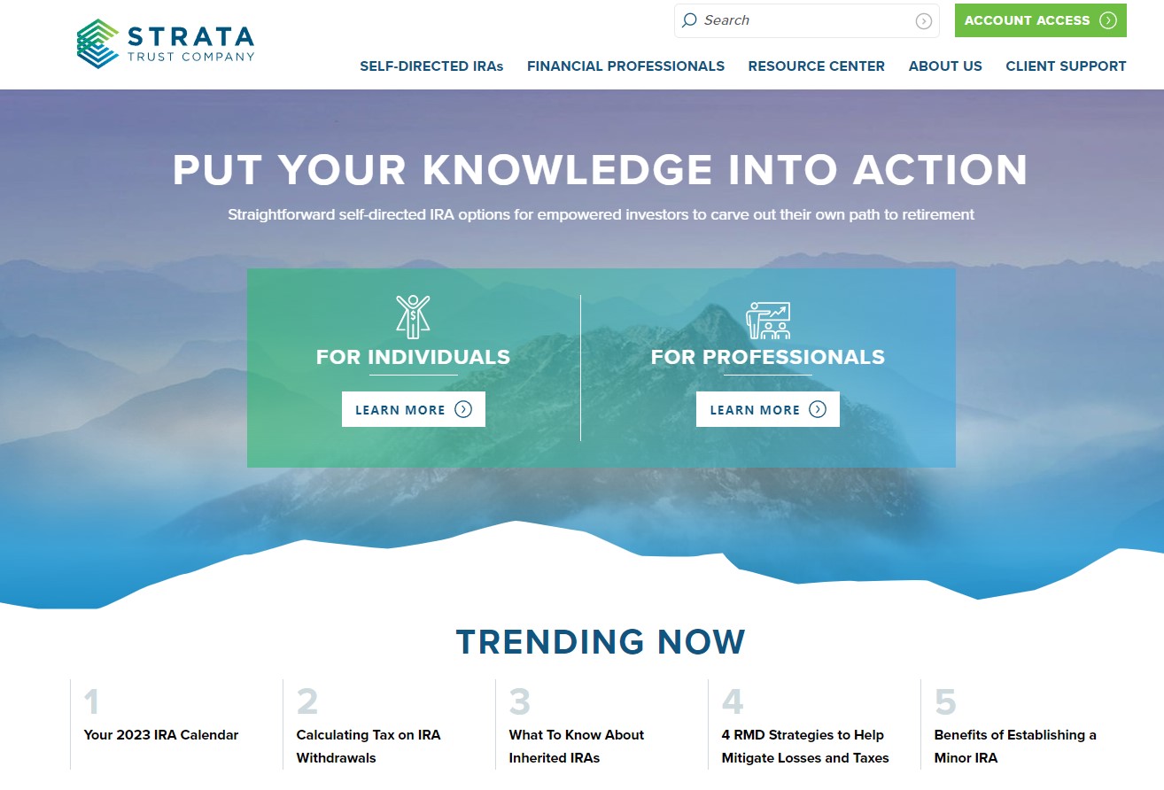 Strata Trust Company Homepage