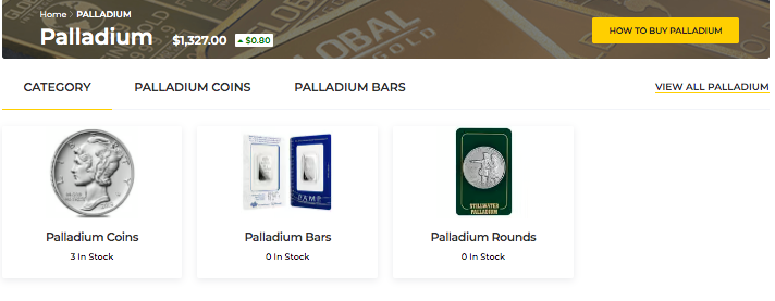 Palladium Product 1